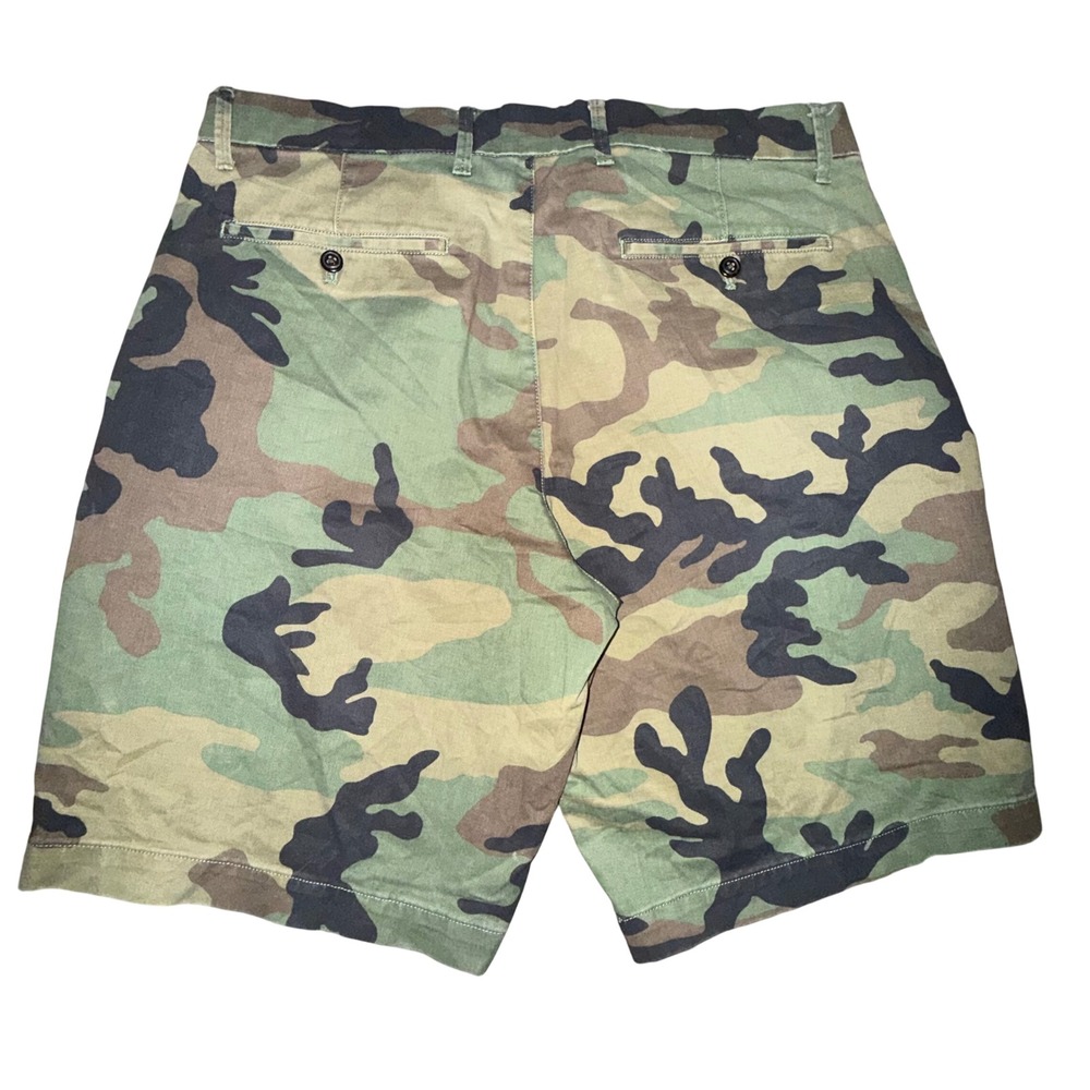 Camo Green Shorts Sz‎ 33 Gorpcore Military Utility Casual Summer - Picture 2 of 6